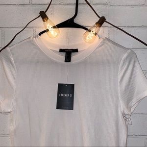 forever 21 white shirt sleeve